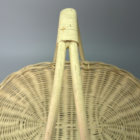 Vintage Wicker Gathering Basket - Picture 6 of 10